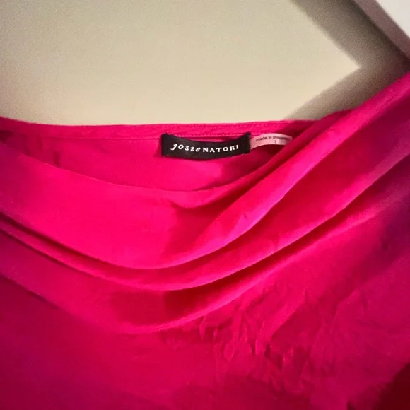 Designer Josie Natori Vibrant Pink Women's Top - Picture 2 of 4